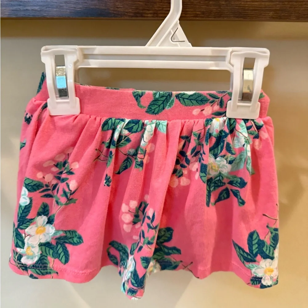 Carter's Toddler Girls Hoodie and Floral Skirt Outfit Size 18 Months